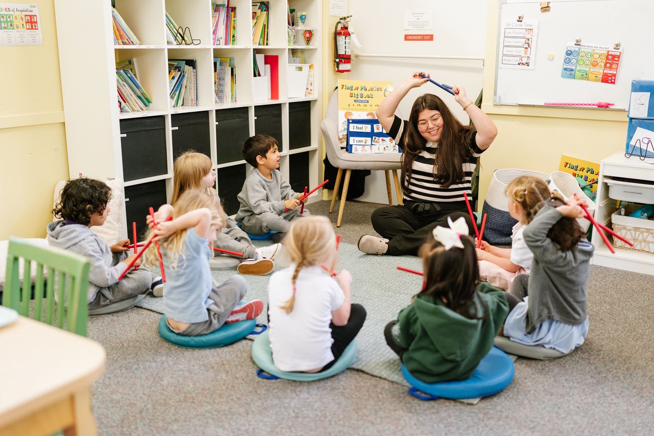 Circle time in the classroom